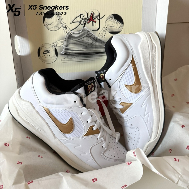 Nike ของแท้ 100% Jordan Stadium สีขาวดำทอง