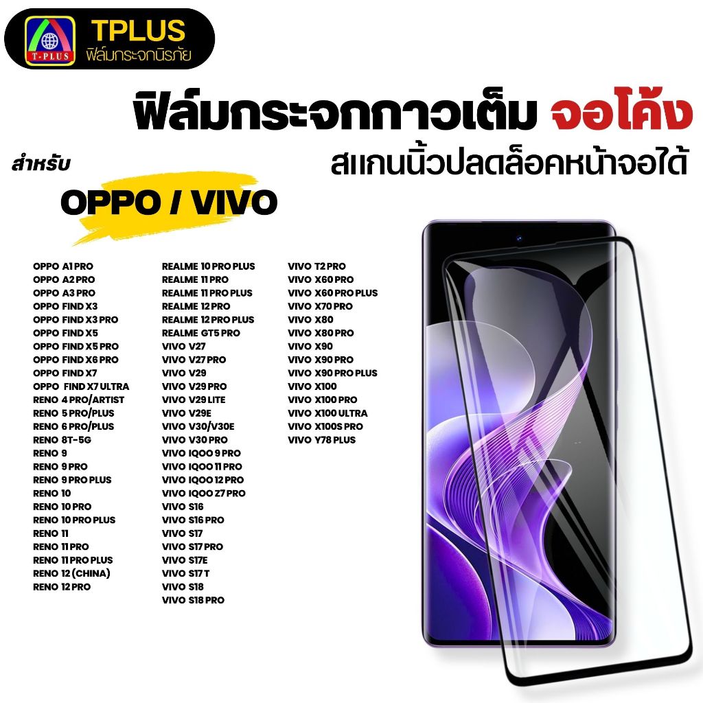 [ส่งไว🇹🇭] ฟิล์ม oppo reno 8t 5g reno 10 reno 13 pro reno 12 5g reno 10 pro find 