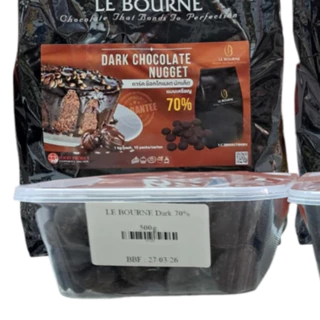 **ไม่รับคืน/เคลมทุกกรณี** LE BOURNE DARK CHOCOLATE COUVERTUR 57%/ 70% ขนาด 500 กรัม (อ่านรายละเอียดก่อนสั่งซื้อ)