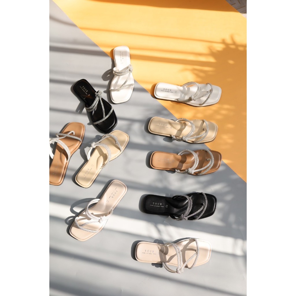 YOURSHOES M39 / รองเท้าแตะสุขภาพ รองเท้าแตะสายเพชร รองเท้าแตะนิ่มๆ
