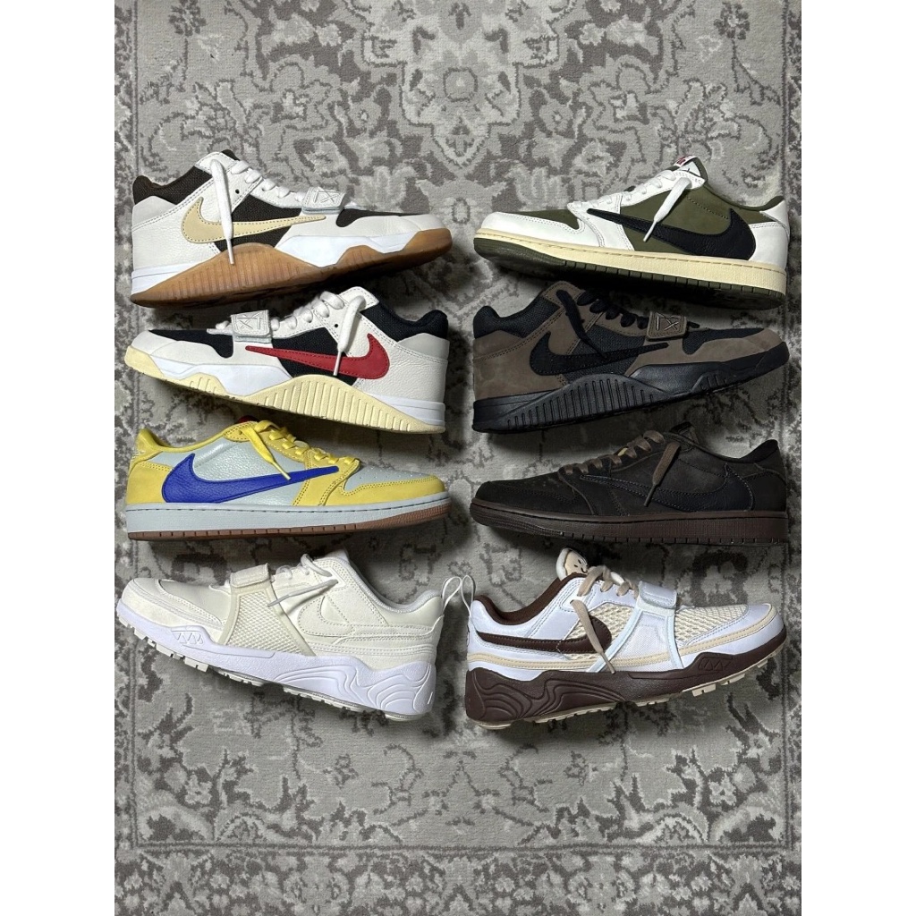 🇰🇷Jordan 1 x Travis Scott Retro Low OG SP Velvet Brown and Dark Mocha DM7866-202-  preorderoppa