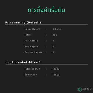 บริการพิมพ์ชิ้นงาน 3 มิติ / PLA Pro / PETG / ABS / ASA / PC-ABS / PA / PPS | 3D FDM Printing Service