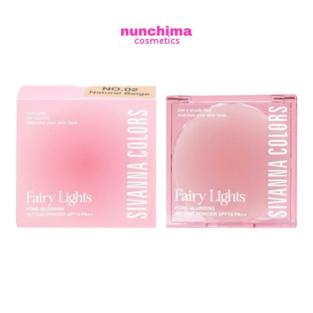 HF708 Sivanna Colors Fairy Lights Pore-Blurring Setting Powder SPF15 PA+++ ซีเวนน่า แฟรี่ ไลท์ส พอร์