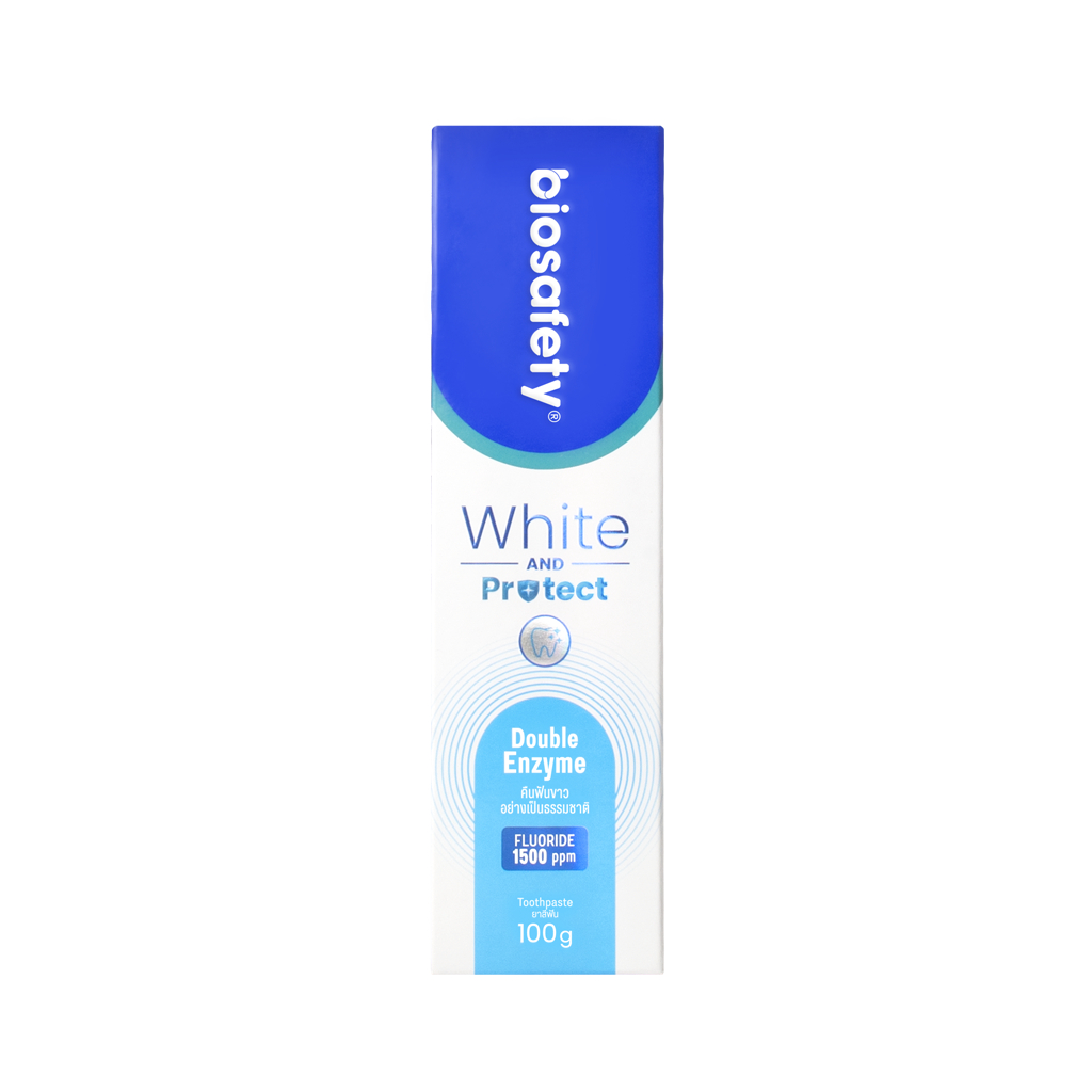 Biosafety White & Protect 100g (0462) ไบโอเซฟตี้ ยาสีฟัน ไวท์ แอนด์ โพรเทค