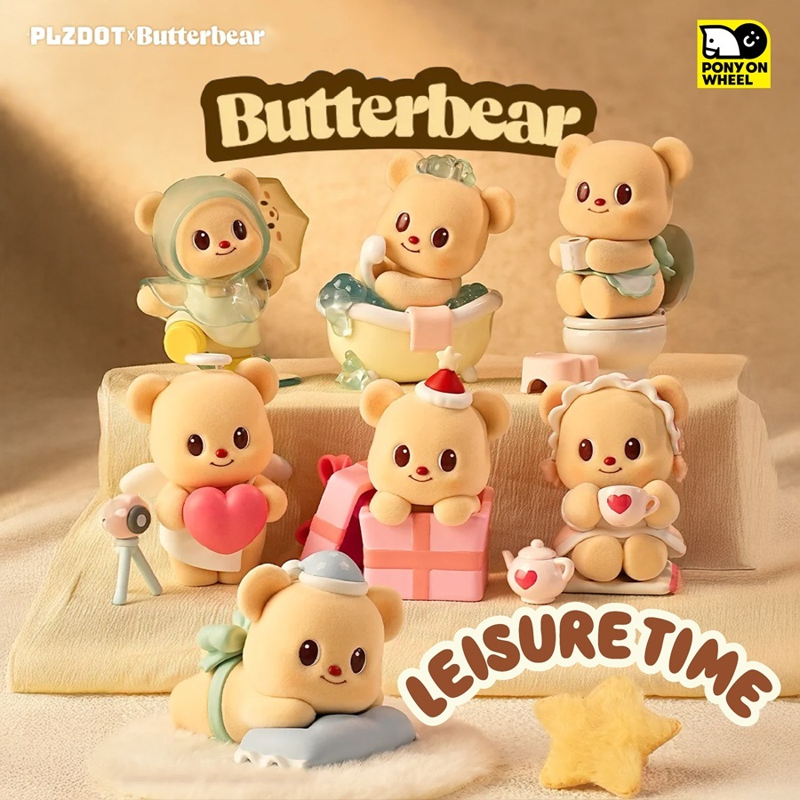 ACTIONCITY - Butterbear Leisure Time Series Blind Box - กล่องจุ่ม - Whole Set (6PCS)