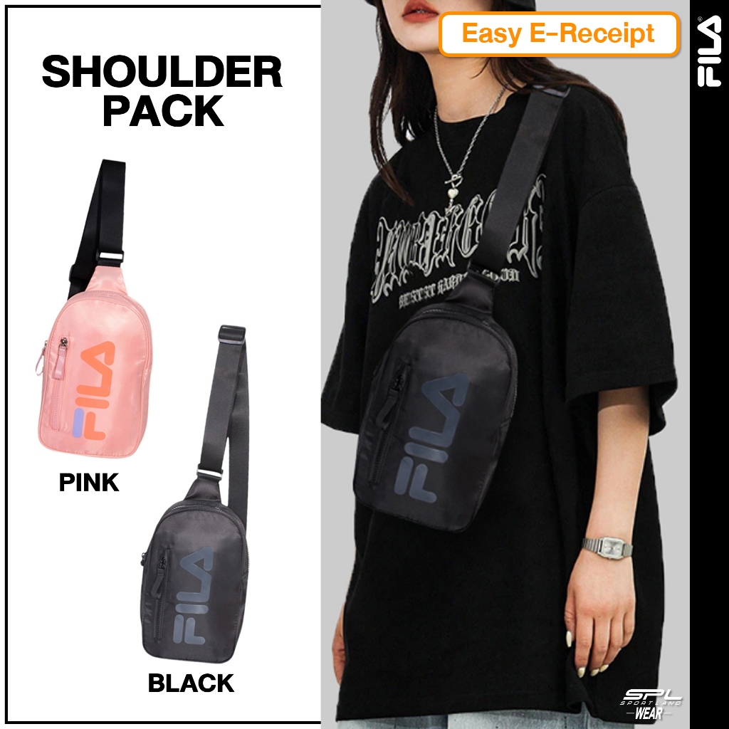 (ลิขสิทธิ์แท้ 100%) Fila กระเป๋าสะพายไหล่ กระเป๋าคาดอกผู้หญิง Shoulder Pack รุ่น LS641129 (790)