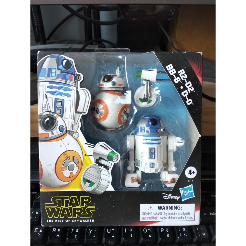 STAR WARS Galaxy of Adventures R2-D2, BB-8, D-O Action Figure 3 Pack, 5" Scale Droid Toys with Fun A