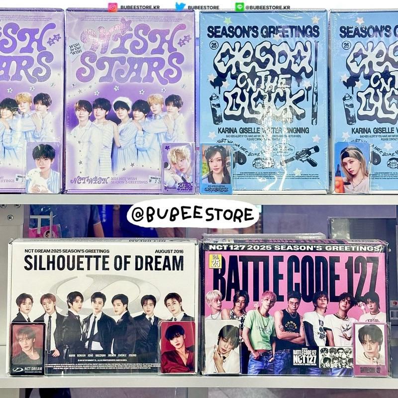 [พร้อมส่ง]  2025 SM ARTIST SEASON’S GREETING NCTDREAM NCT127 NCTWISH AESPA