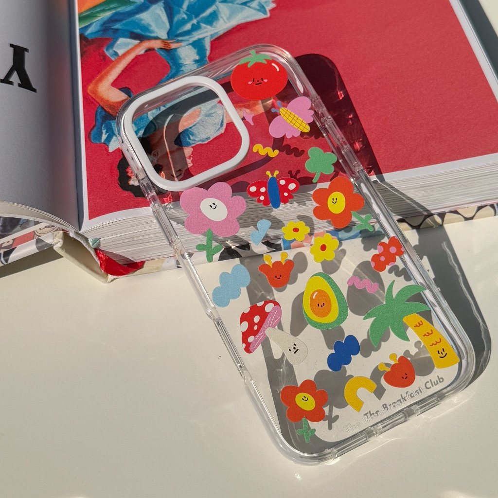 เคสโทรศัพท์มือถือพรีเมี่ยม ขอบ Bumper ลาย Flower