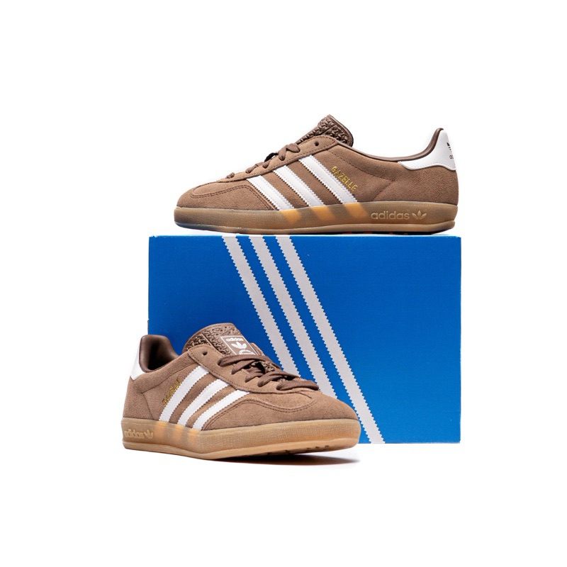 (พร้อมส่ง ของแท้ 100%) ADIDAS GAZELLE INDOOR “EARTH STRATA WHITE”
