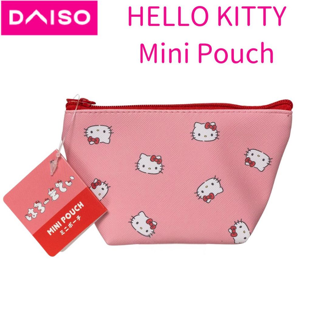 DAISO Hello Kitty KUROMI กระเป๋ามินิ (กว้าง) Pouch