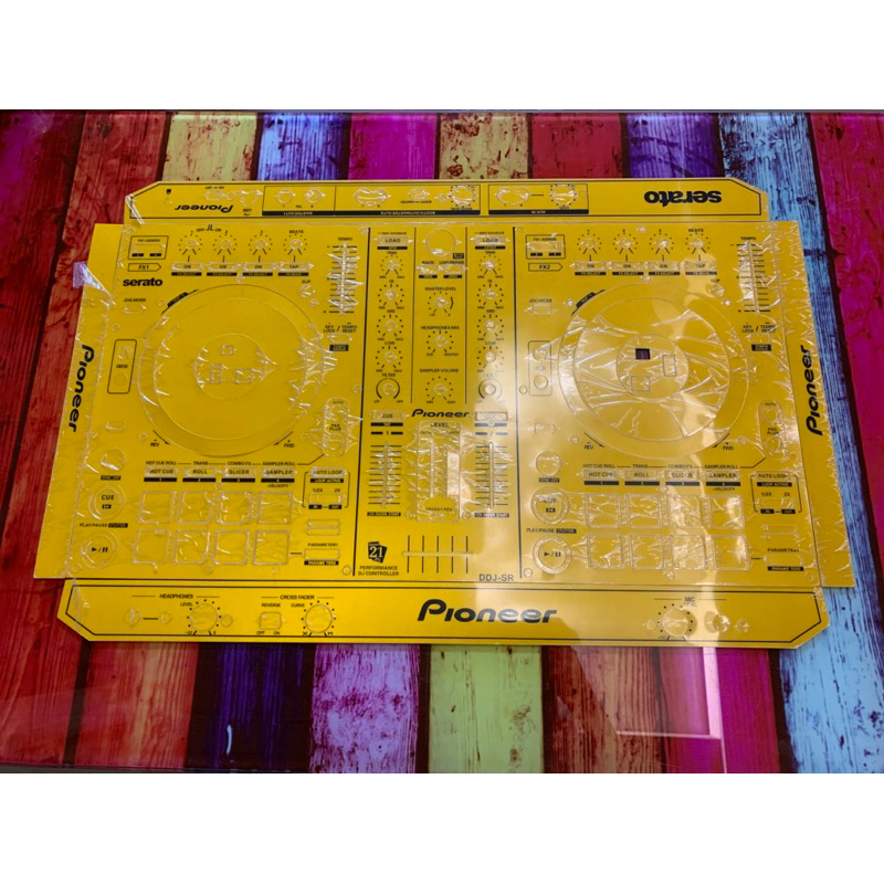Skin cover dj for DDJ SR สีทอง สติกเกอร์ติดเครื่องDJ สำหรับเครื่องเล่นDJ รุ่น DDJ SR