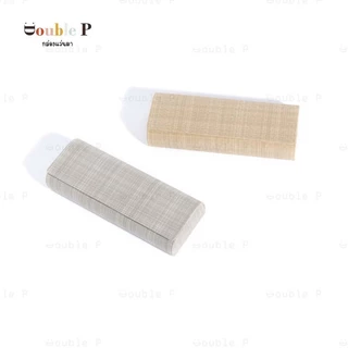 Double P กล่องแว่นตา Xl ทำจากหนัง ลวดลายเรียบสวย หลากหลายสี พกพาสะดวก กล่องใส่แว่นตาแฟชั่น