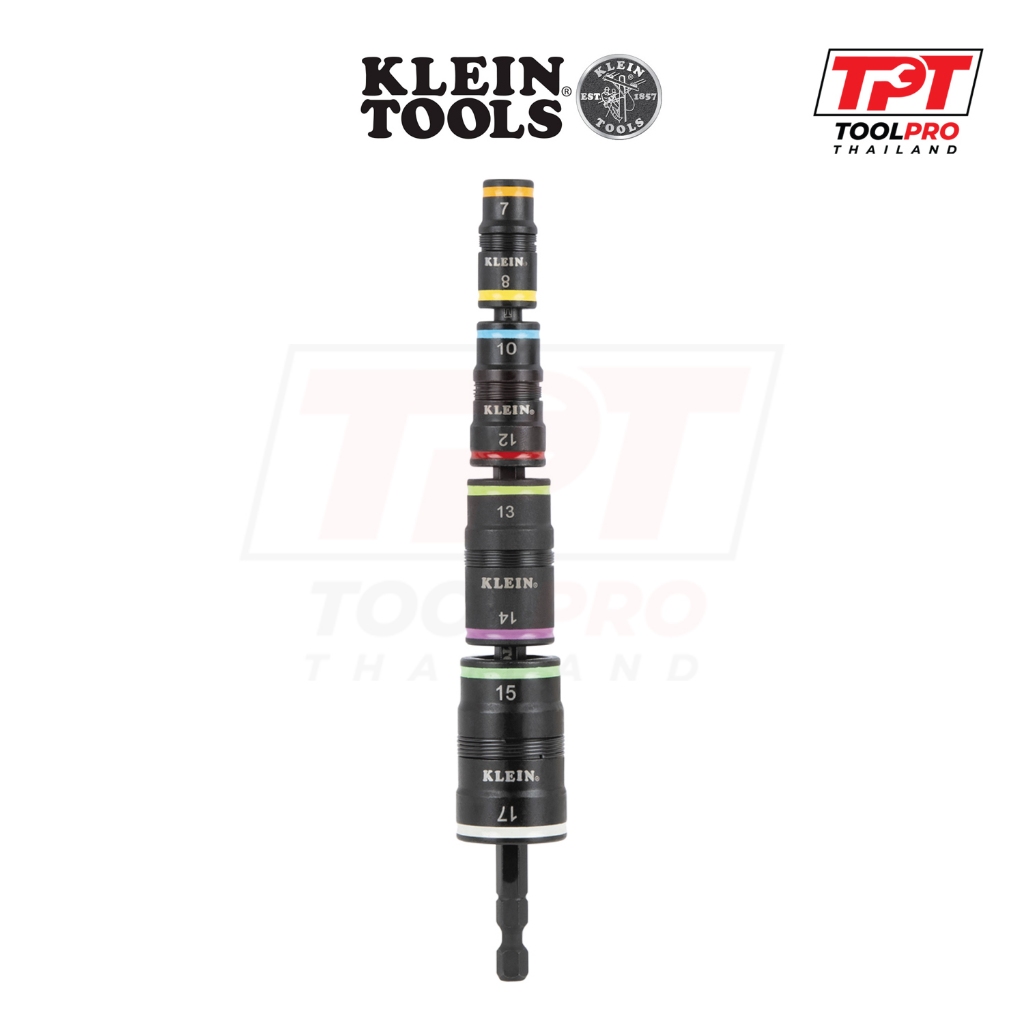 Klein Tools ชุดดอก/ลูกบ๊อกซ์ หน่วยมม 8-in-1 Impact Rated Flip Socket Set, Metric (32934M)