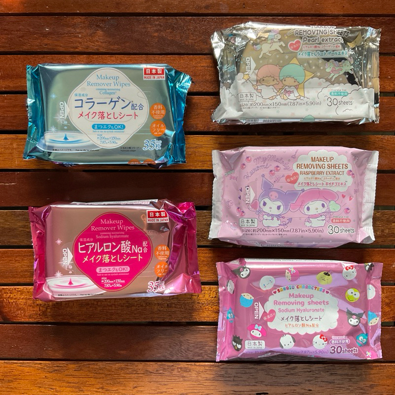 Makeup Remover Wipes daiso แผ่นเช็ดเครื่องสำอางค์ sanrio ญี่ปุ่น