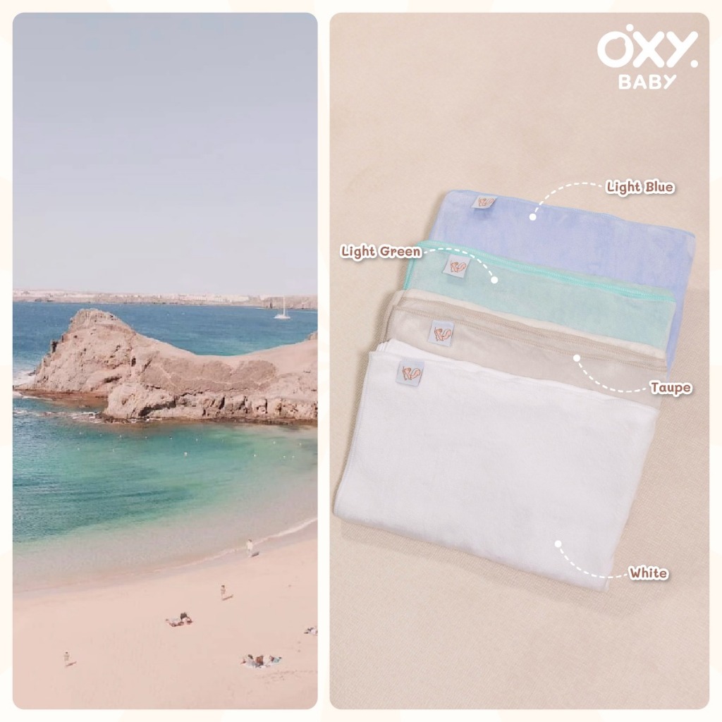 OXY Baby Microfiber+ ผ้าเช็ดตัวเนื้ออ่อนโยน เนียนนุ่ม ละเอียดพิเศษ ซึมซับดี แห้งไว ไม่เป็นขน รูปที่ 7