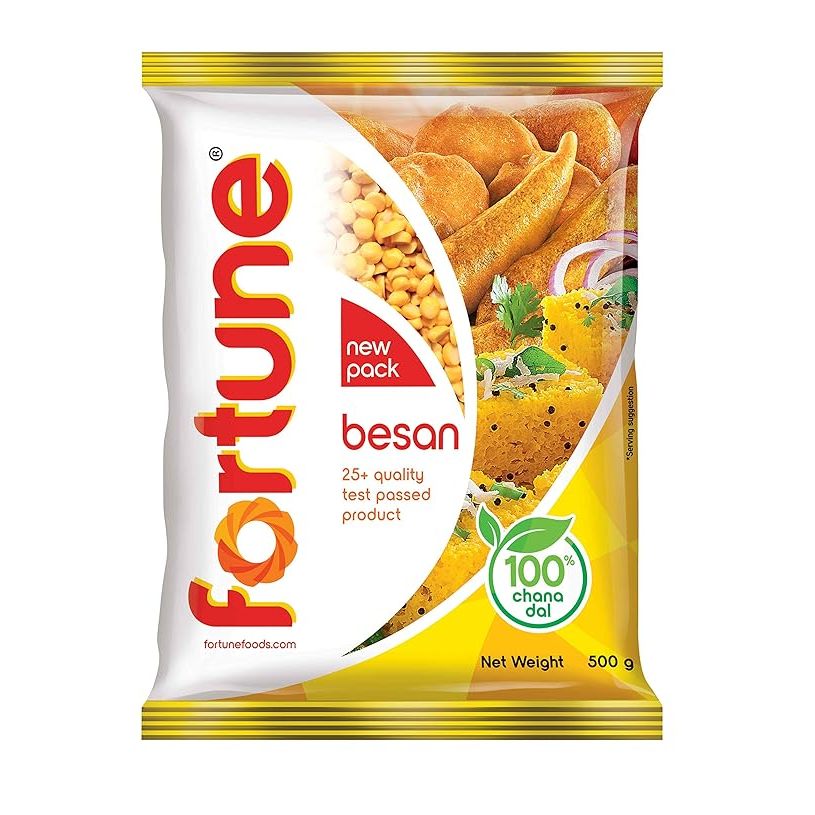 แป้งถั่วลูกไก่ ยี่ห้อ Fortune จากประเทศอินเดีย (500 กรัม) -- Fortune’s Chana Besun (500 Grams)