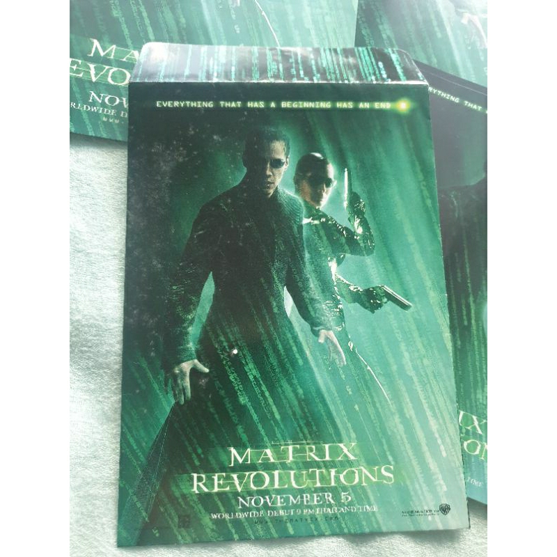 Handbill แฮนด์บิล หนัง The Matrix Revolutions