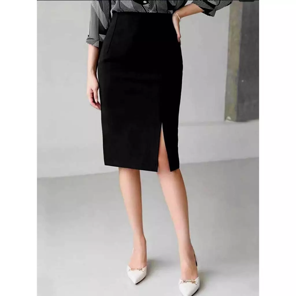 กระโปรงผ่าหน้า S-3XL ทรงสวย