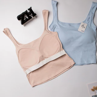 ZH.6760 สายเดี่ยวผ้าร่องฟองน้ำในตัวงานอย่างดี(7สีพร้องส่ง)เสื้อกล้ามผู้หญิงฟรีไซส์