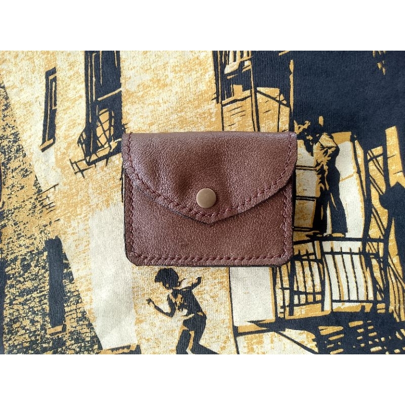 กระเป๋ายาสูบ ใบจาก ยาเส้น มีที่ใส่ไฟแช็ค ทำจากหนังแท้ทั้งใบ ตัดเย็บมือ handmade