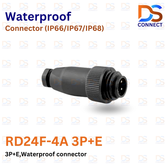 พร้อมส่ง! RD24F-4A 3P+E,Waterproof connector คอนเนคเตอร์กันน้ำ