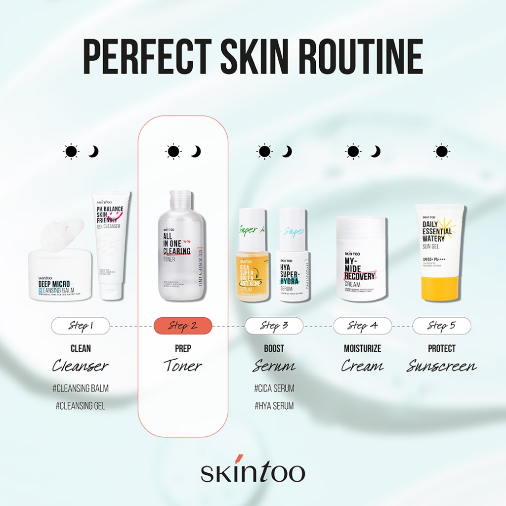 (Exp.12/2026)[1แถม1] โทนเนอร์ลดสิว ผิวกระจ่างใส SKINTOO ALL IN ONE CLEARING TONER - รูปที่ 6