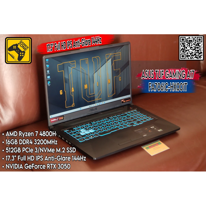 Asus TUF Gaming A17 FA706IC-HX001T จอ 17.3 inch