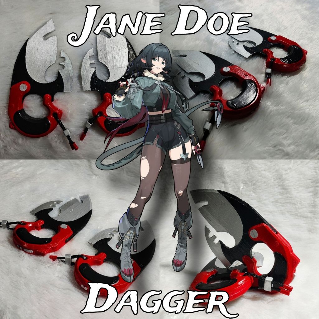 ร้านคนไทย🇹🇭💕อาวุธมีดสั้นเทียม Jane Doe Weapon จาก ZZZ Zenless Zone Zero Cosplay พร็อบคอสเพลย์ เจนโด 