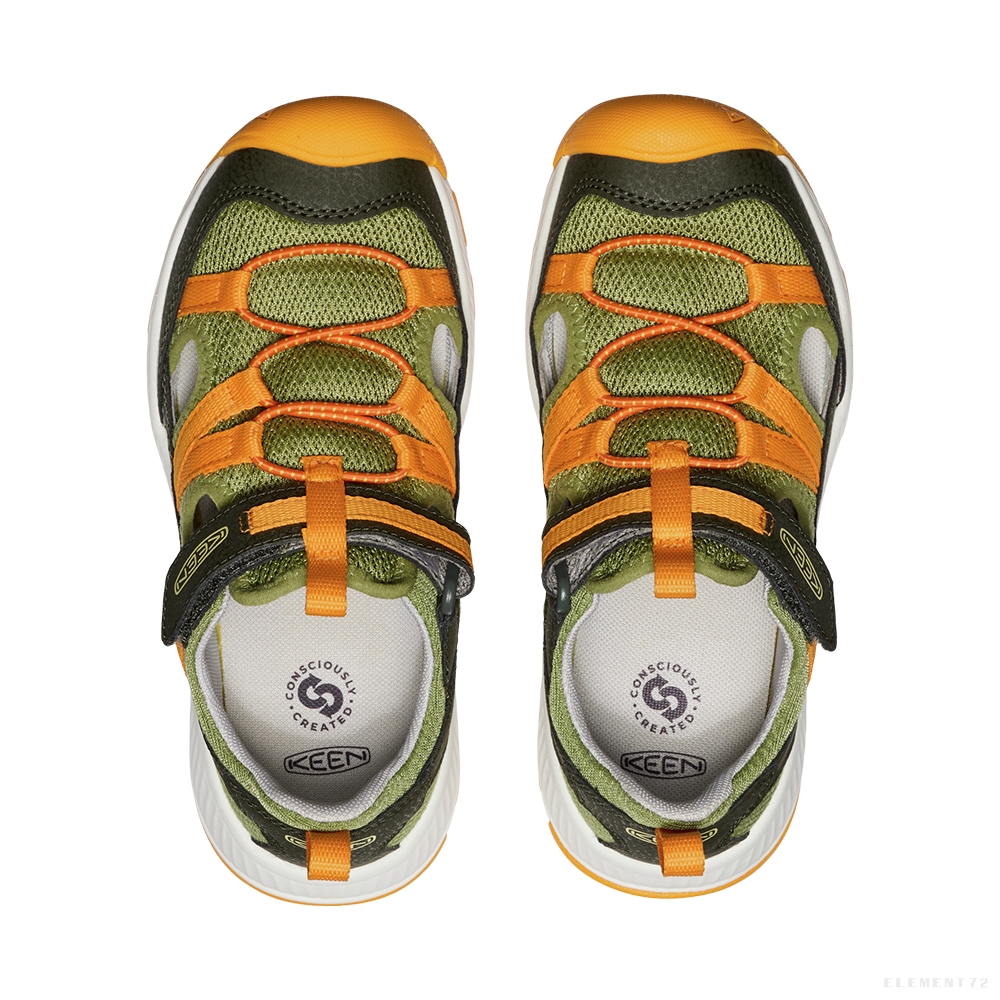 Keen รองเท้าเด็กโต รุ่น Youth MOTOZOA SANDAL (FOREST NIGHT/BRIGHT MARIGOLD)