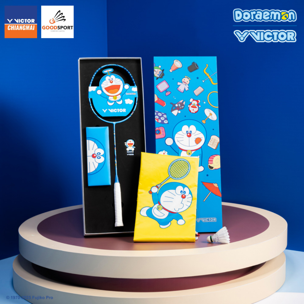 VICTOR x Doraemon Racket Gift Box DX-DRM GB ฟรี! เอ็น VS-63DRM