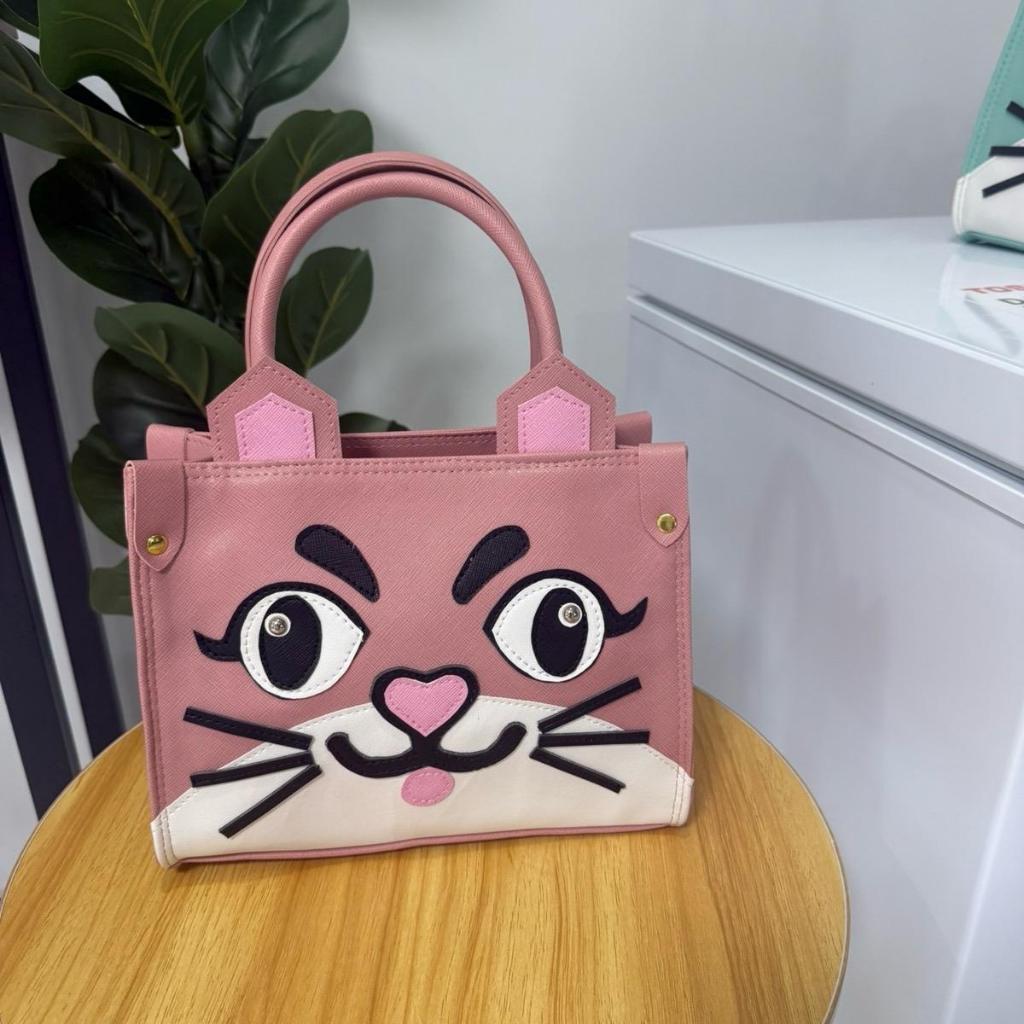 198 กระเป๋าทรงกล่อง NIDORA รุ่นแมวน่ารัก หลากหลายสีให้เลือก หนังกันรอยอย่างดี