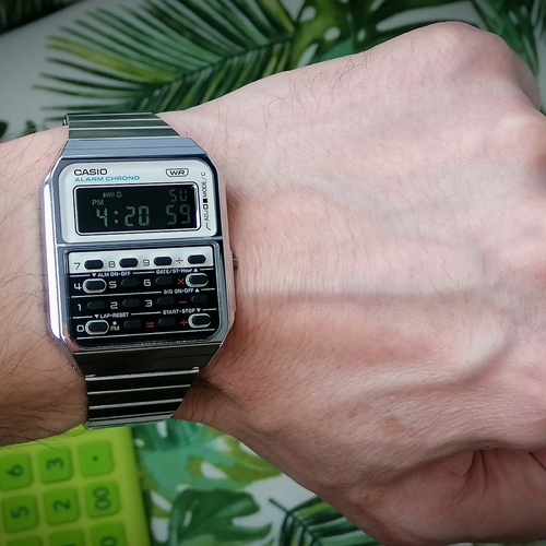 CASIO นาฬิกาข้อมือ สายสแตนเลส รุ่น CA-500WE,CA-500WEGG,CA-500WE-4B,CA-500WE-7B,CA-500WEGG-9B