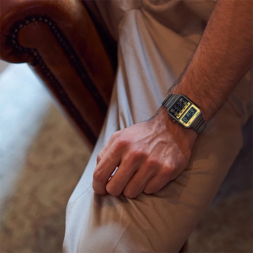 CASIO นาฬิกาข้อมือ สายสแตนเลส รุ่น CA-500WE,CA-500WEGG,CA-500WE-4B,CA-500WE-7B,CA-500WEGG-9B