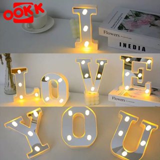 ไฟประดับตกแต่ง DIY LED Light Up Letter A-Z ไฟ ตัวอักษร ภาษาอ…