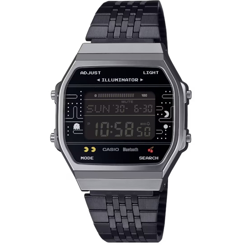 CASIO นาฬิกาข้อมือผู้ชาย สายสแตนเลส PAC-MAN รุ่น ABL-100,ABL-100WEPC,ABL-100WEPC-1B