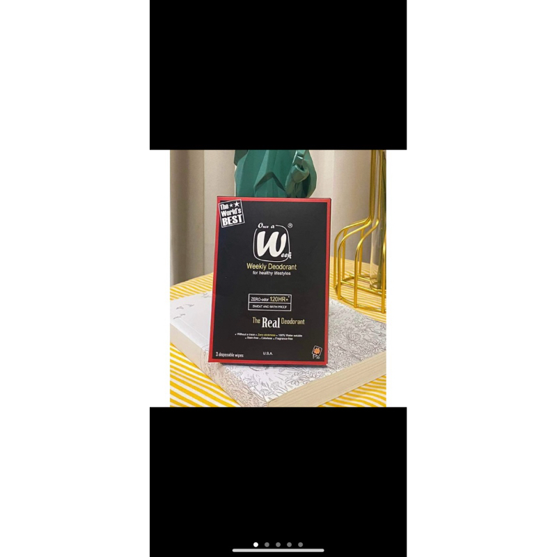 Once a week deodorants 12 wipes