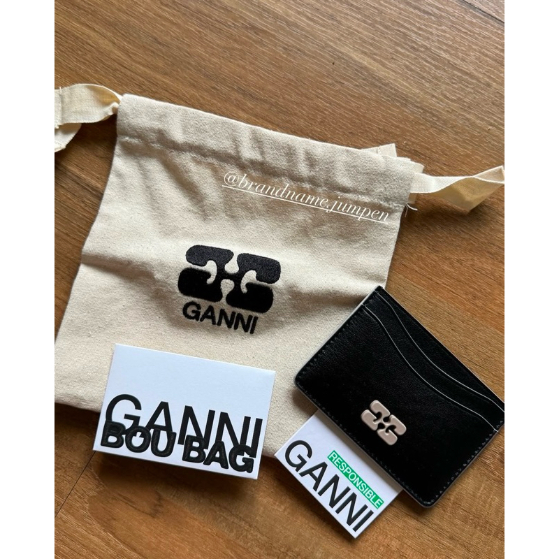 Ganni cardholder กระเป๋าใส่บัตรของแท้มือ1