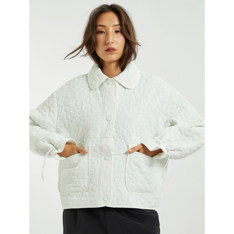 ส่งต่อ เสื้อแจ็คเก็ต AIIZ ลายดอกไม้นูน size s  อก44