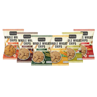De La Lita Whole Wheat Chips (30g) ขนมคลีน ขนมอบกรอบ โฮลวีต โปรตีน แคลต่ำ กลูเตนฟรี เจ วีแกน มังสวิรัติ vegan ขนมสุขภาพ
