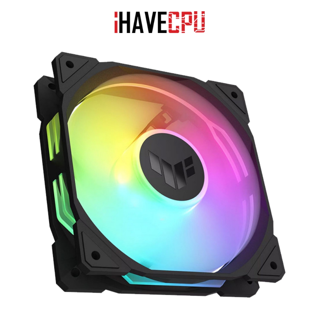 iHAVECPU FAN (พัดลม) ASUS TUF GAMING TR120 ARGB TRIPLE FAN REVERSE BLACK