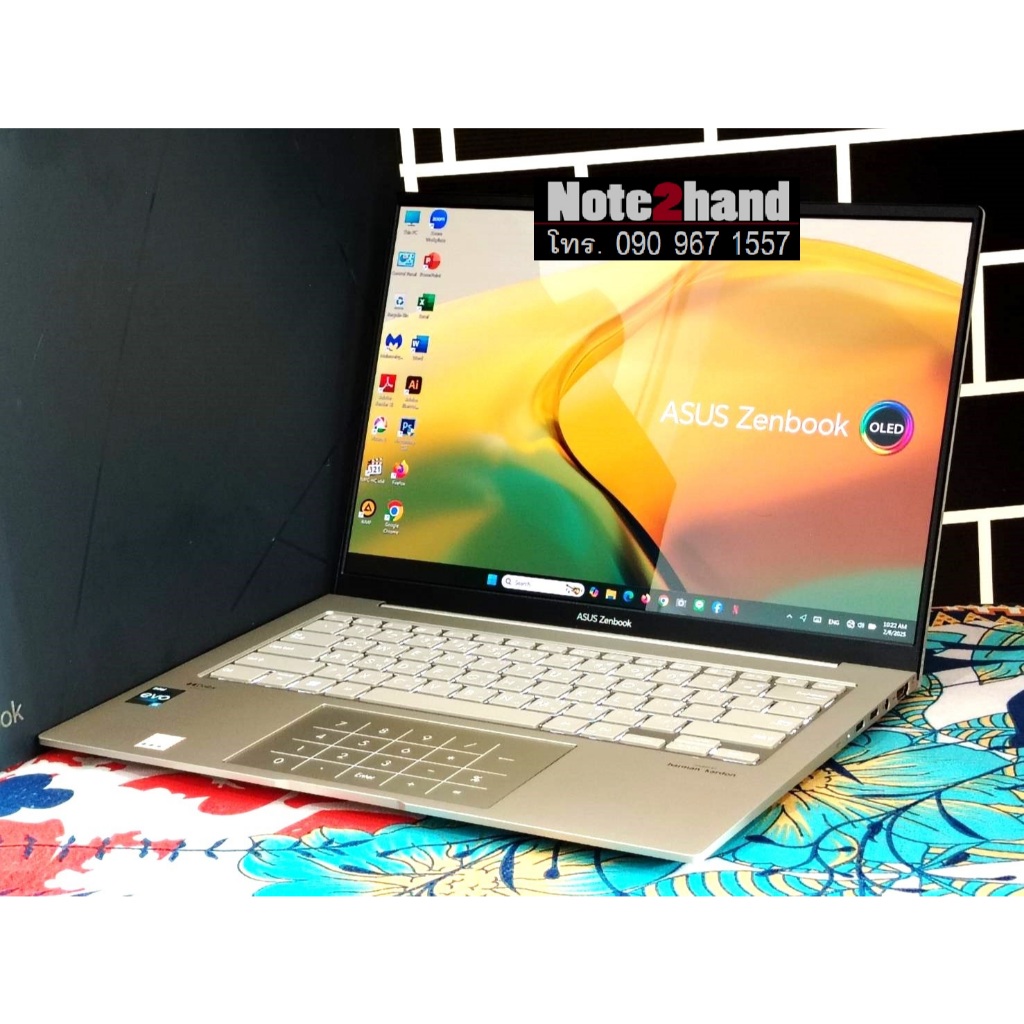 โน๊ตบุ๊คมือสอง ASUS Zenbook EVO Core i5-13500H จอ14” OLED 2.8K+แรม16+NVMe512+การ์ด Iris+ประกันศูนย์