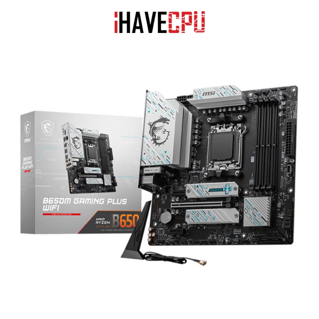 เมนบอร์ด (mainboard) iHAVECPU(AM5) MSI PRO B650M GAMING PLUS WIFI