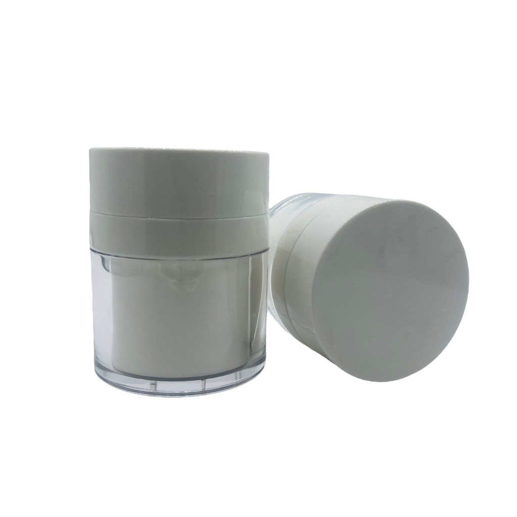 กระปุกสุญญากาศ สีขาว สีดำ 15g./30g.