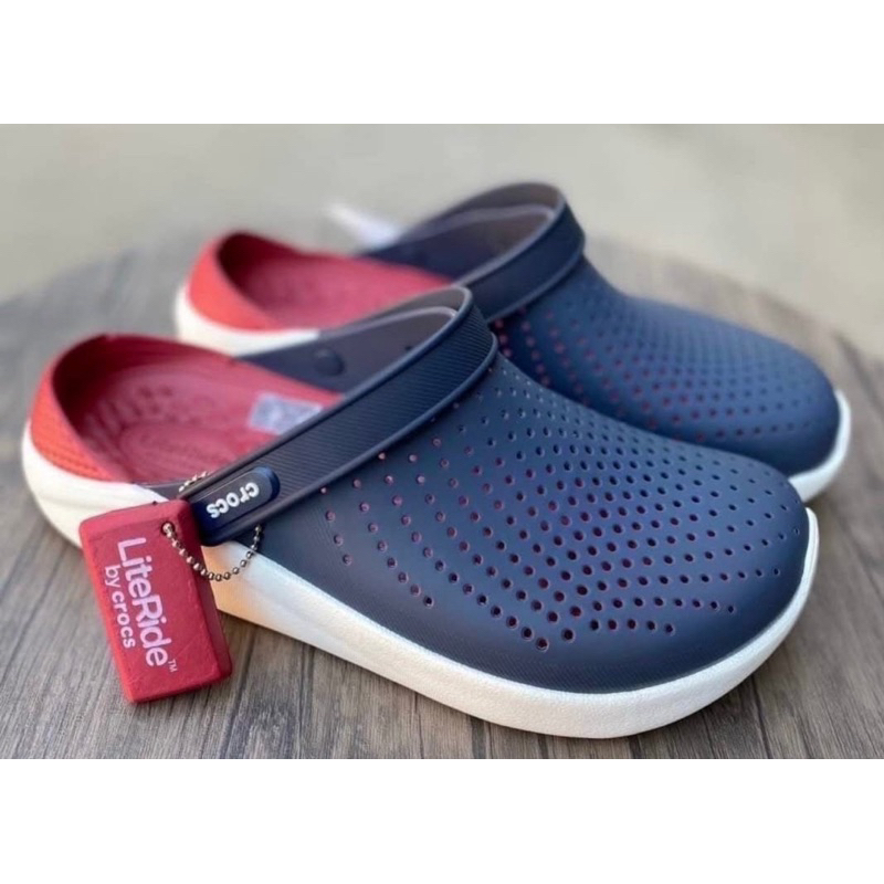 Crocs Lite Ride Clog รองเท้าแตะ แบบลำลอง มาใหม่สุดฮิต ใส่ได้ทุกเพศ มีส่วนลดราคา