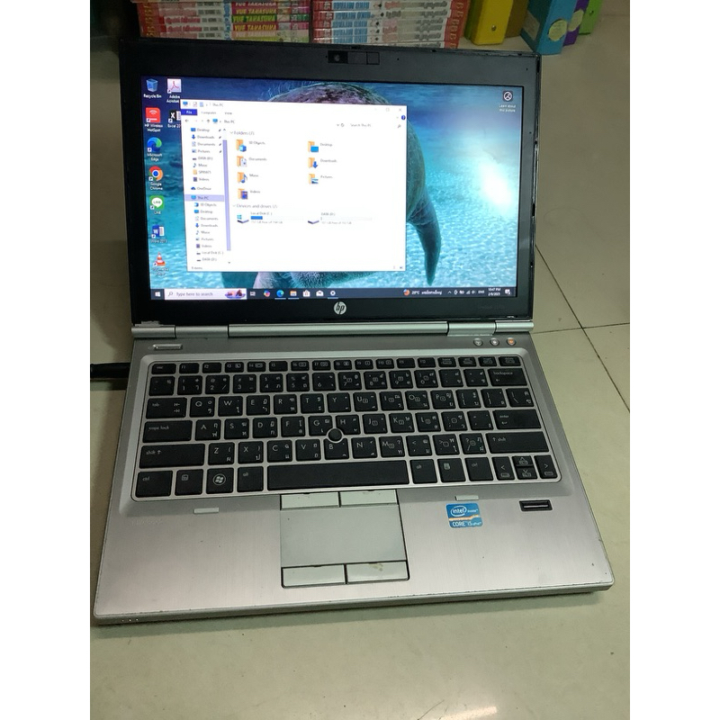 มือ2โน้ตบุ๊ค HP Elitebook-2570P i5 gen3 จอ12“win10(บอดี้มีตำหนิบ้าง)i5-3360M gen3 Cpu 2.80GHz-DDR3 8
