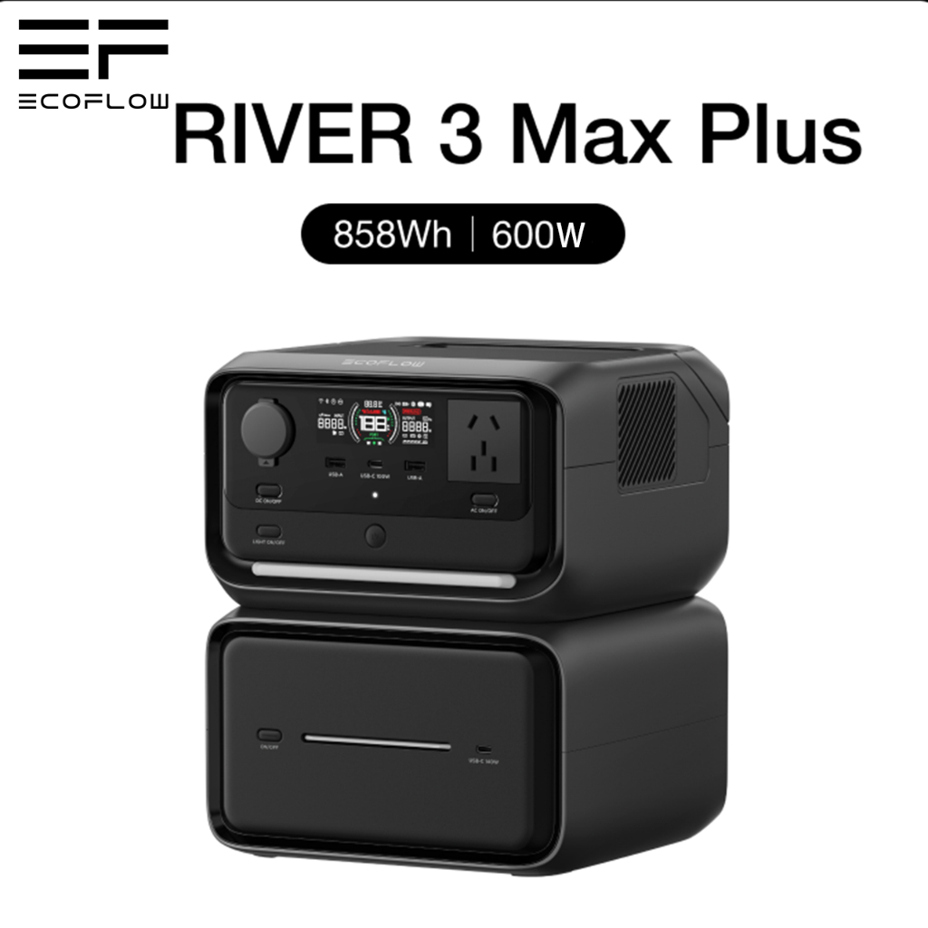 【รุ่นใหม่ จัดส่งฟรี 】Ecoflow River 3 ซีรีส์ Portable Power Station แบตเตอรี่สำรองไฟพกพา ของแท้รับประ