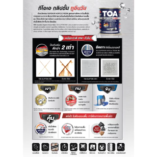 TOA กลิปตั้น 2IN1 สีเคลือบทับหน้าพร้อมรองพื้นกันสนิม(ผสมทินเนอร์#71)