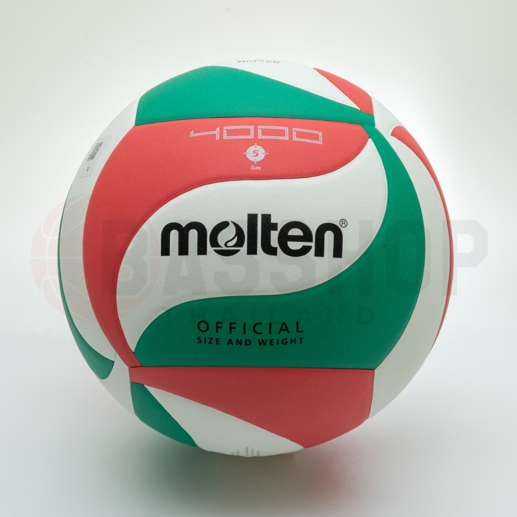 [Molten แท้ 100%]ลูกวอลเล่ย์ Molten V5M4000 size 5 หนัง PU คุณภาพหนังนิ่ม ของแท้ 💯(%)🏐🏐