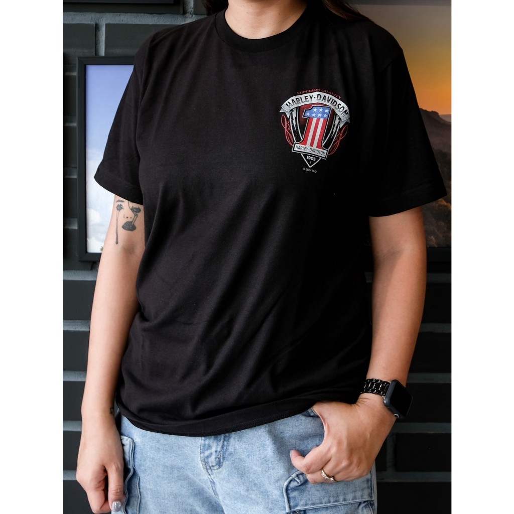 ❗️SALE ❗️เสื้อยืดลิขสิทธิ์แท้ HARLEY-DAVIDSON OF UBON RATCHATHANI - ONE SHIELD